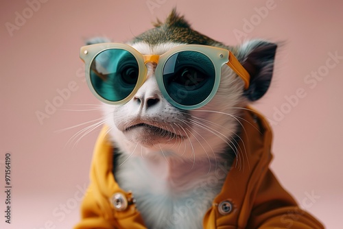 monkey with sunglasses