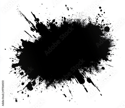 Wallpaper Mural black splat background Torontodigital.ca