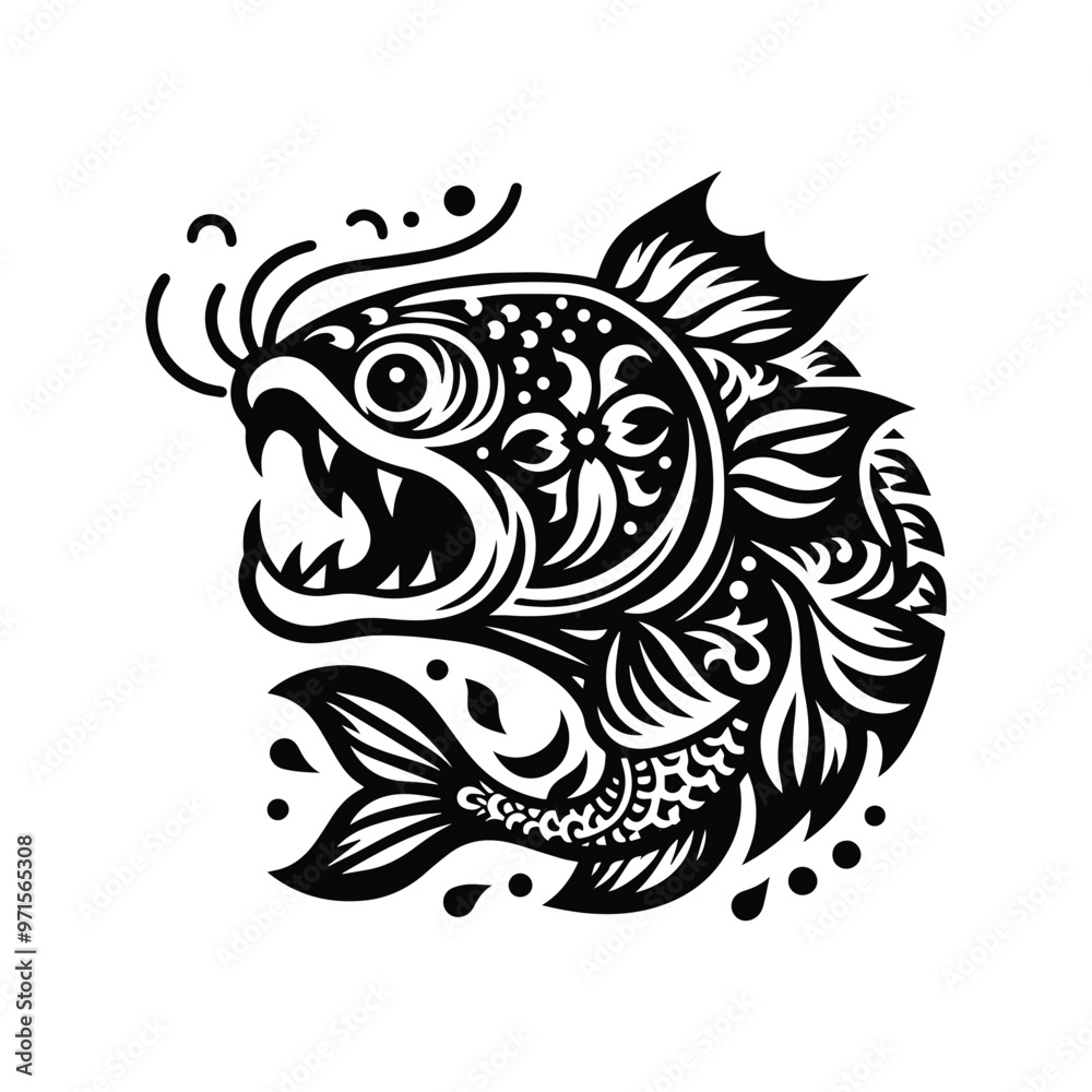 Catfish in folk art Catfish in folk art