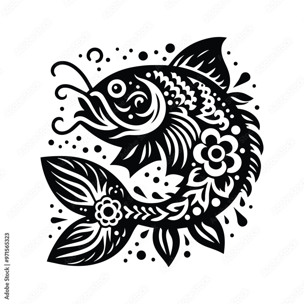 Catfish in folk art Catfish in folk art