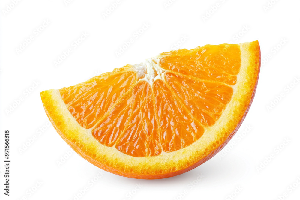 Slice of orange isolated on white back ground Slice of orange isolated on white back ground