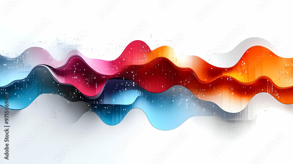 Abstract waves in vibrant colors create a dynamic visual flow with a modern aesthetic. Abstract waves in vibrant colors create a dynamic visual flow with a modern aesthetic.