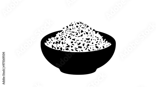 Finely ground nuts mixed with crumbs, used as a crust or topping for pastries and desserts, vector illustration art