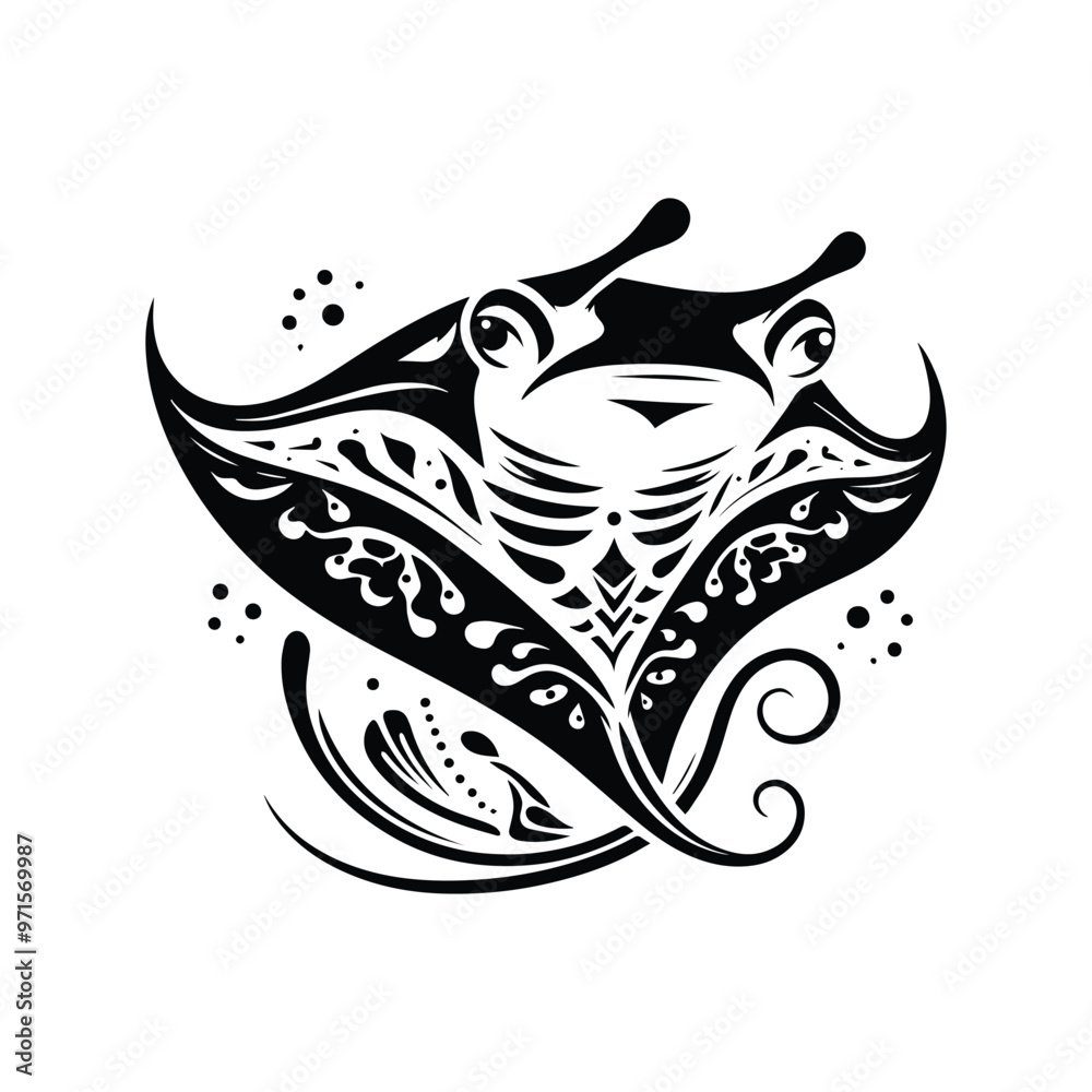 MantaRay fish in bohemian MantaRay fish in bohemian