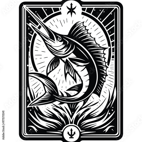 marlin fish in Tarot card