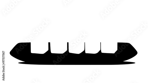 Row of Turkish delight squares on a rectangular dish, vector illustration art