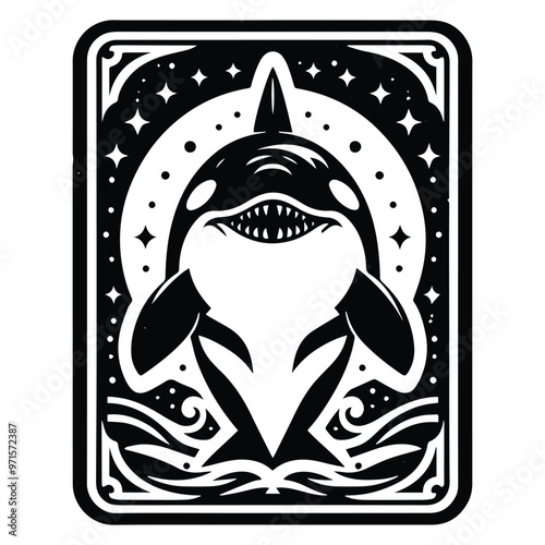 orca fish in Tarot card