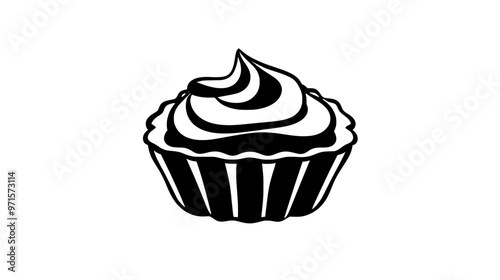 Velvety content held within a pastry, intended for added flavor and indulgence, vector illustration art