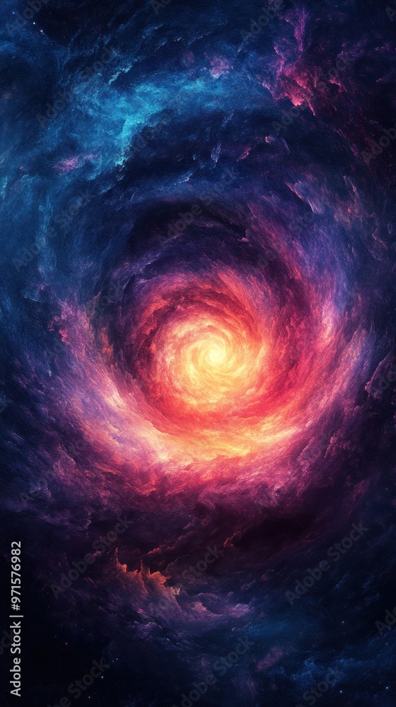 Obraz premium Purple and Blue Spiral Gradient Vibrant Texture Background