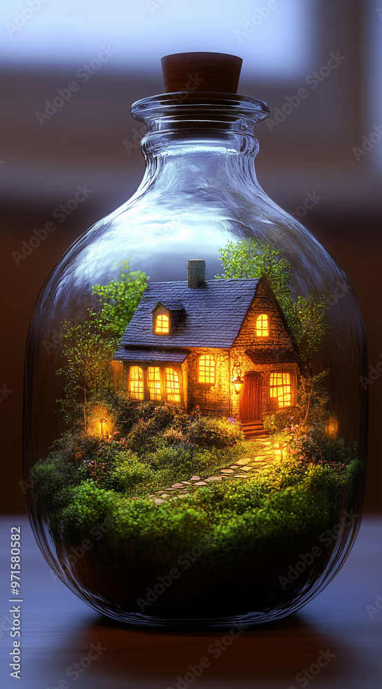 house in the glass house in the glass