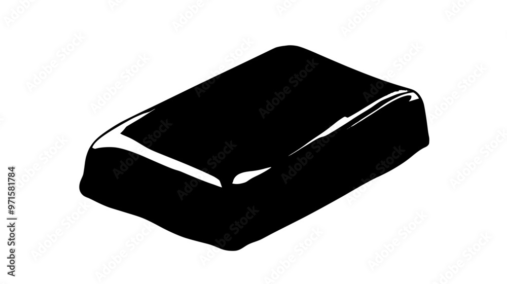 Close-up of butter toffee piece, highlighting its smooth texture and glossy surface, vector illustration art Close-up of butter toffee piece, highlighting its smooth texture and glossy surface, vector illustration art