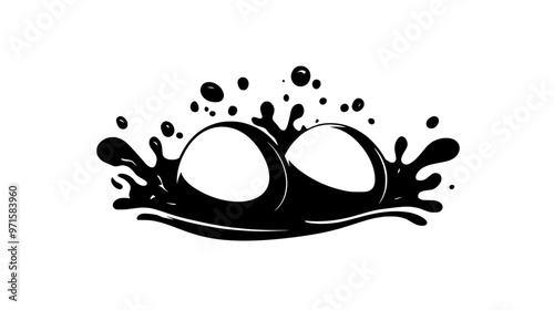 Rich, smooth substance made from eggs and milk, used for filling or as a dessert, vector illustration art