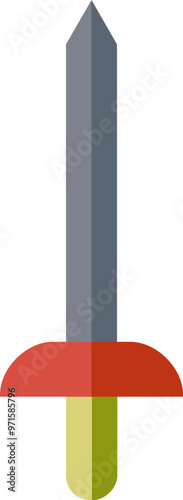 Flat icon of a sword