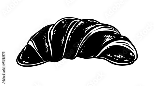 Velvety content held within a pastry, intended for added flavor and indulgence, vector illustration art