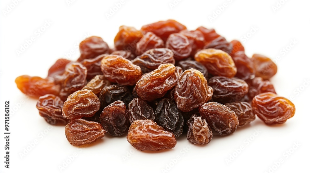 Pile of raisins isolated on white background Pile of raisins isolated on white background