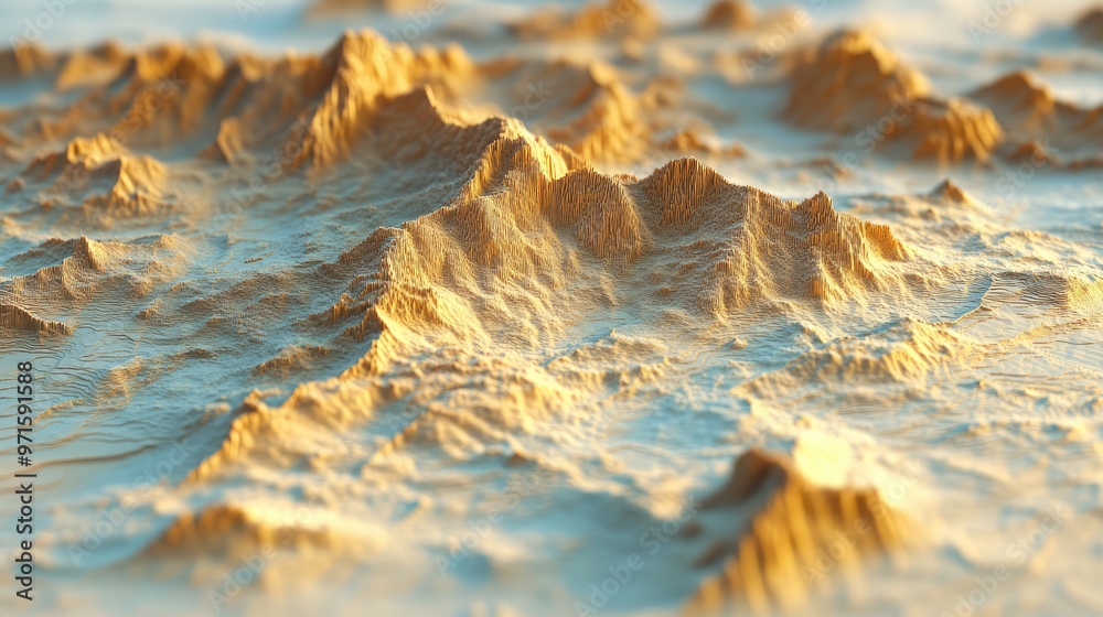 Topographic Height Map with Mountains. Topographic Height Map with Mountains.