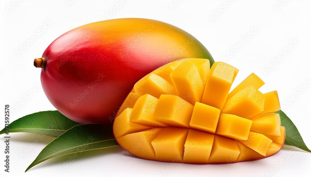 mango on white mango on white