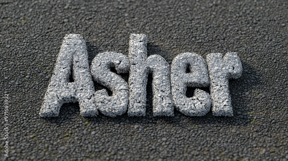 Asphalt personalized name postcard perfect for decor. Asphalt personalized name postcard perfect for decor.