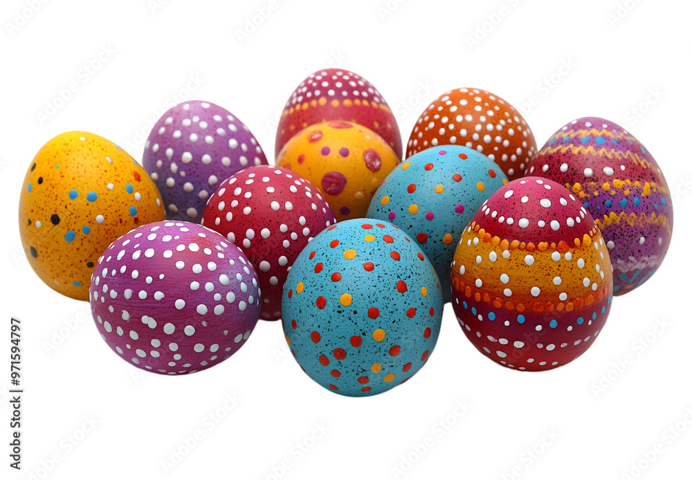 a group of colorful eggs. a group of colorful eggs.