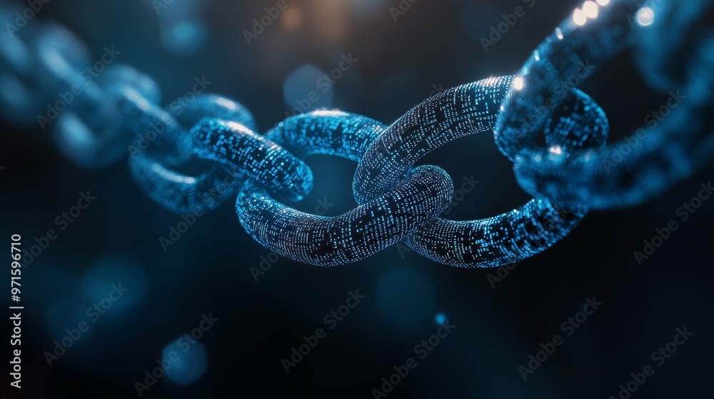Blockchain technology forming secure data chain links Blockchain technology forming secure data chain links