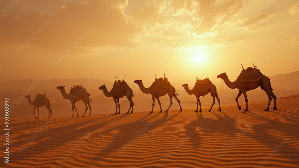 sunset in the desert sunset in the desert