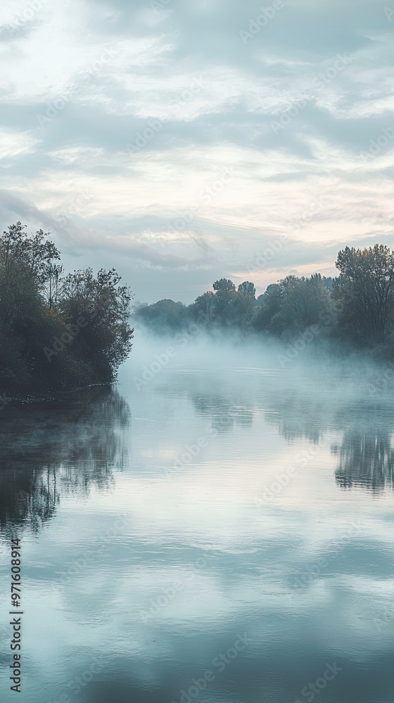 Fototapeta premium fog over the sea