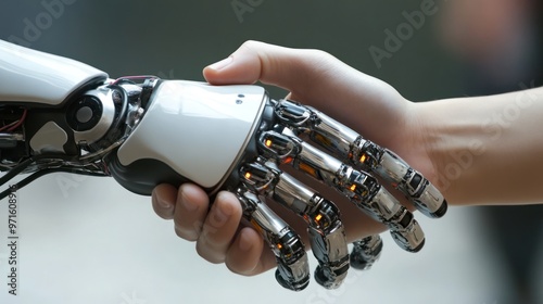 Human and Robot Handshake