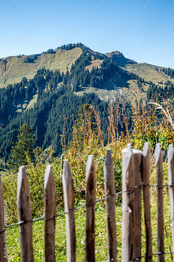 Fototapeta premium Berglandschaft im Mannheimer Tal