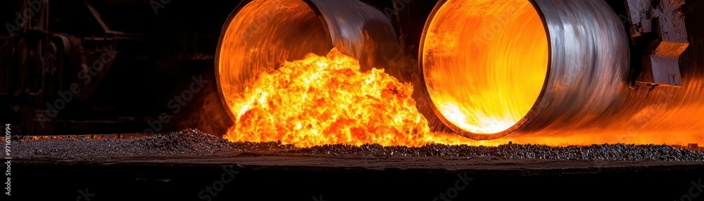 Obraz premium steel industry production heavy industry