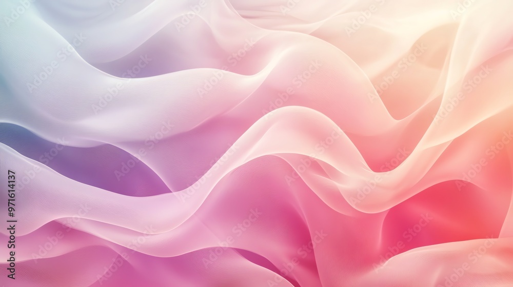 Abstract background with smooth, flowing waves of soft pastel colors. Abstract background with smooth, flowing waves of soft pastel colors.