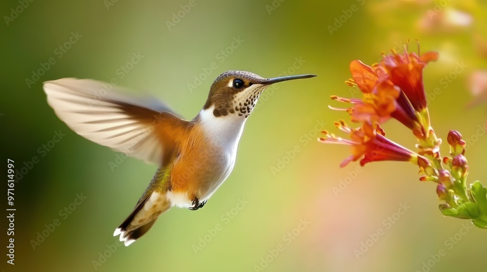 Fototapeta premium Hummingbird in Flight