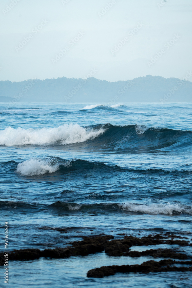 waves on the sea blue pretty surf