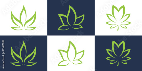 CANNABIS Logo Vector Minimalist Style Creative Modern Abstract Vector
