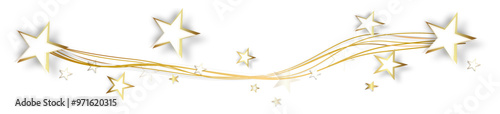 Gold Banner Band Hintergrund Gold Stern Sterne