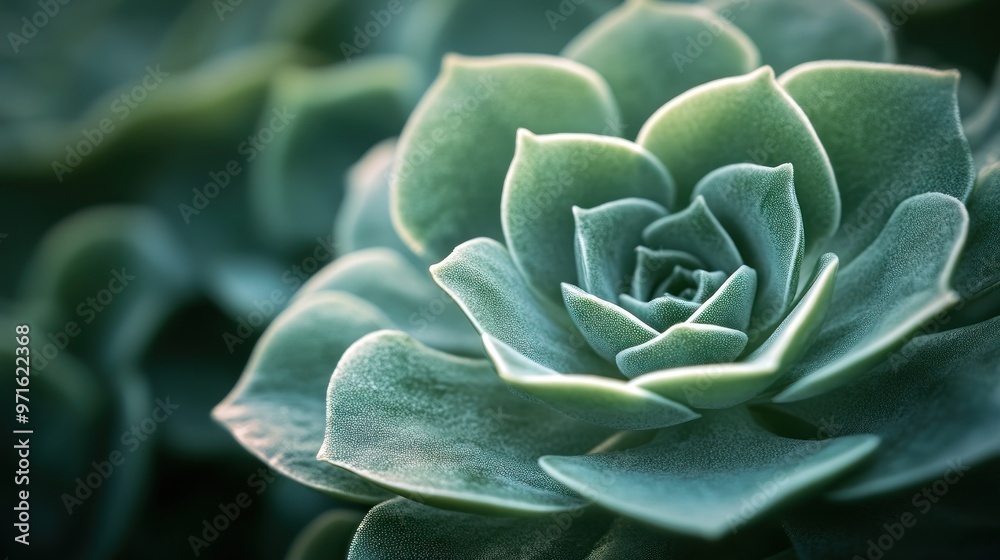 Close-up of a succulent plant showcasing its intricate leaf patterns and textures.