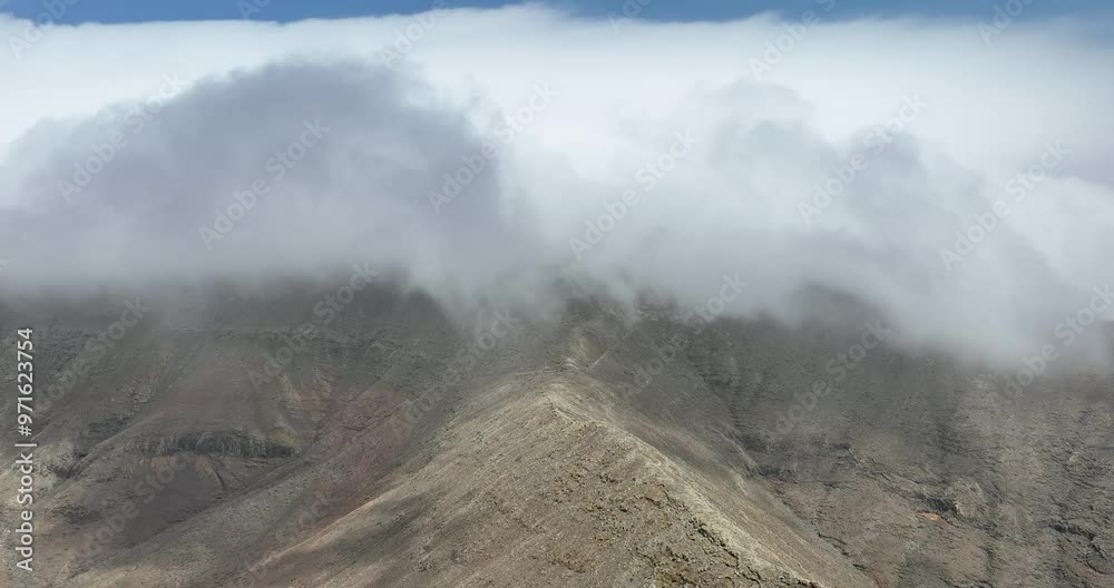 Fuerteventura Canary Islands. Cinematic video. Flying into clouds Fuerteventura Canary Islands. Cinematic video. Flying into clouds