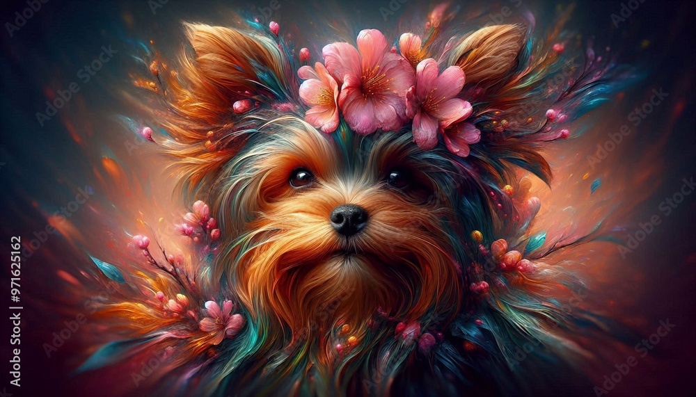 Naklejka premium Yorkshire Terrier