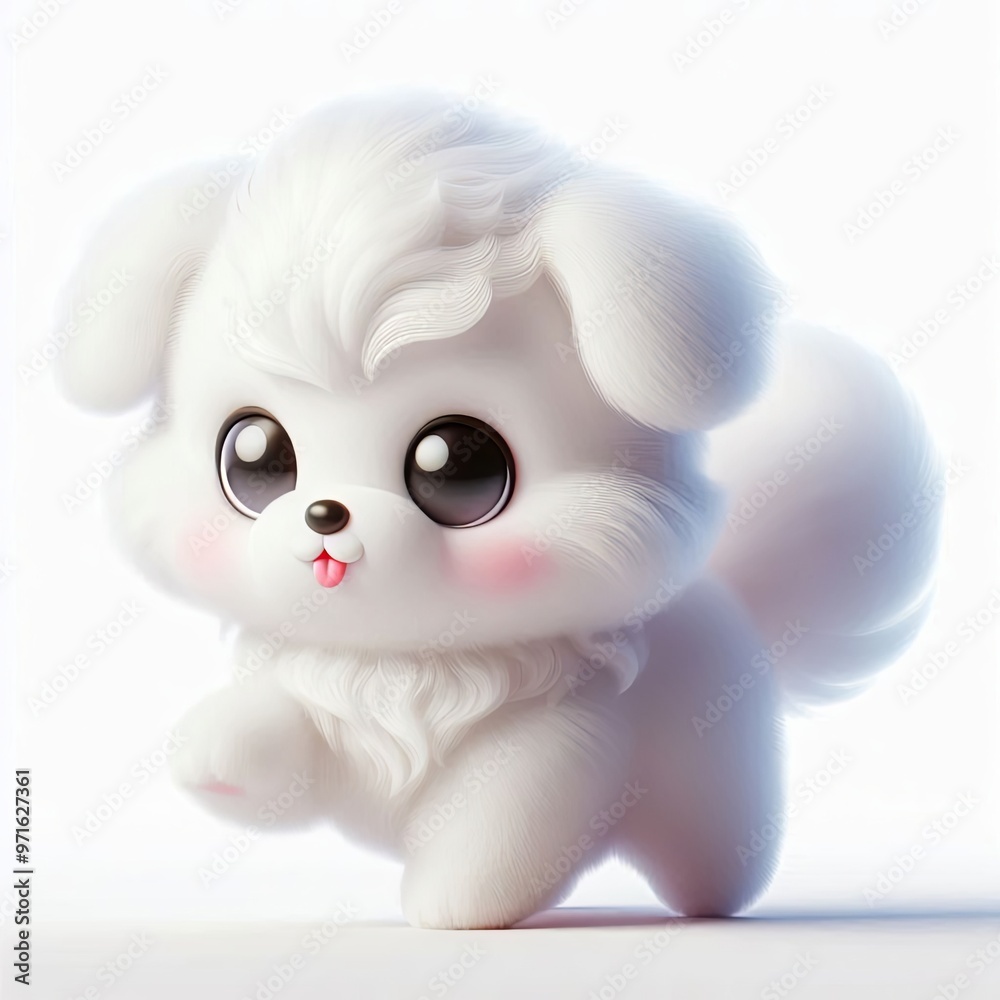 Big-Eyed Fluffy 3D Pup Charm Big-Eyed Fluffy 3D Pup Charm