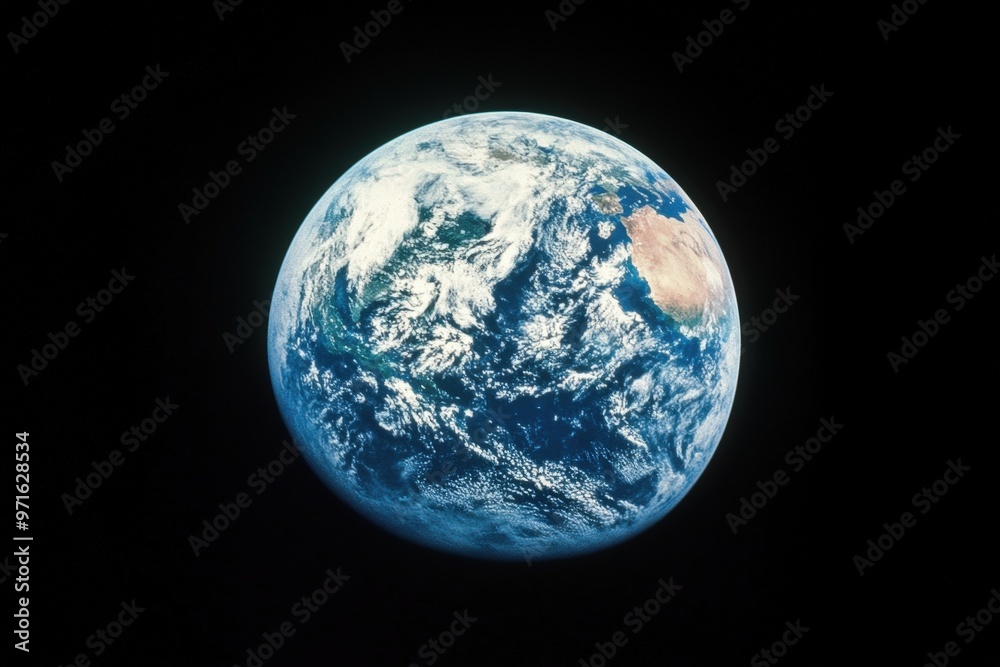 photo astrophotography of the planet Earth in full size from space the consequences of global warming around space