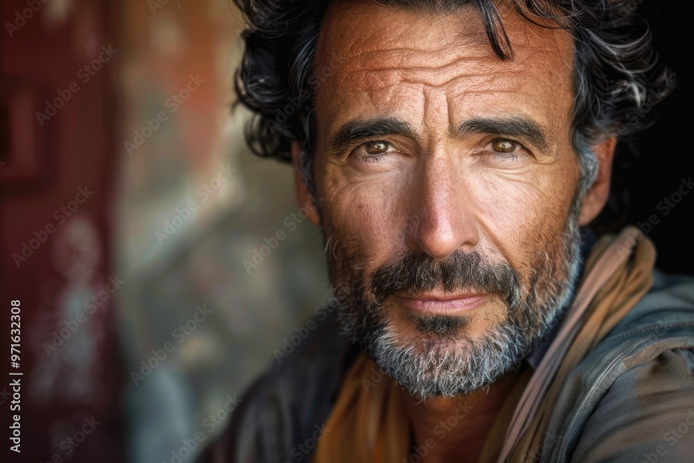 Captivating portrait of a thoughtful middle-aged person with a warm expression AI Captivating portrait of a thoughtful middle-aged person with a warm expression AI