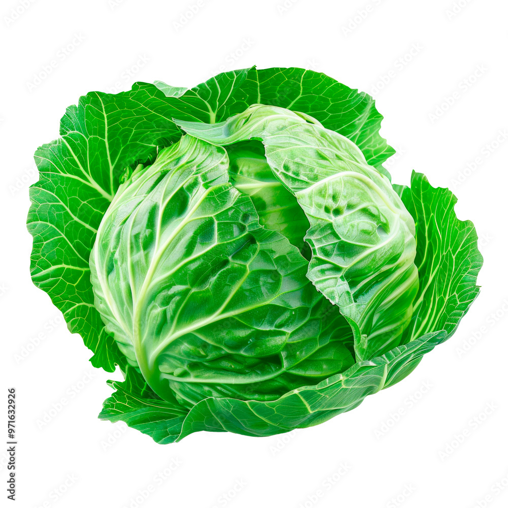Obraz premium Cabbage. Isolated on transparent background.