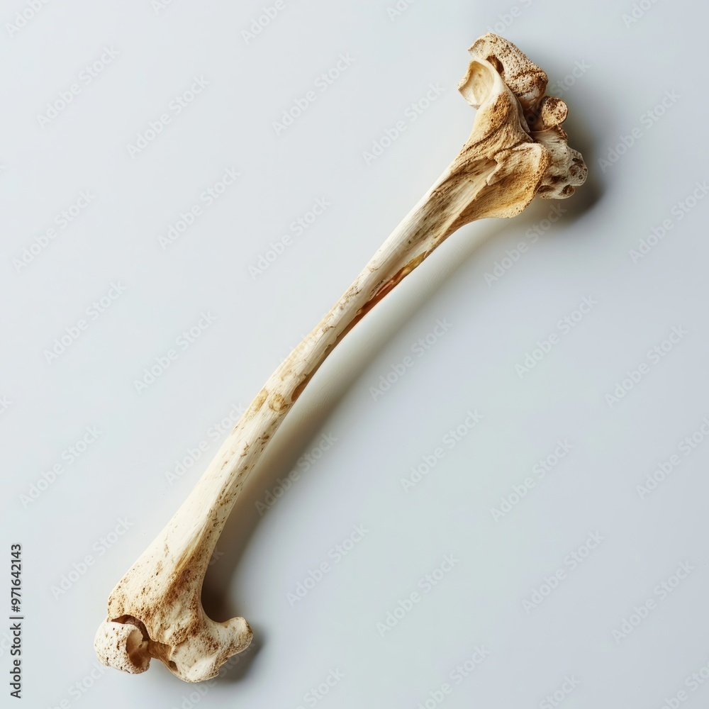 bone on white background.