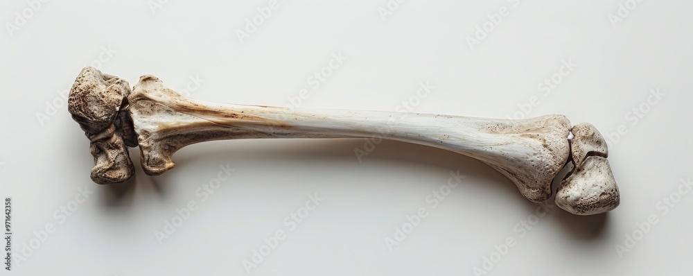 bone on white background. bone on white background.