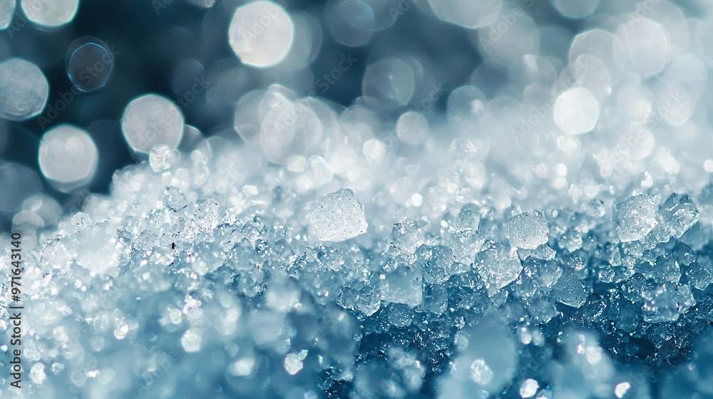 A close-up of a blue and white background with water bubbles below the image A close-up of a blue and white background with water bubbles below the image