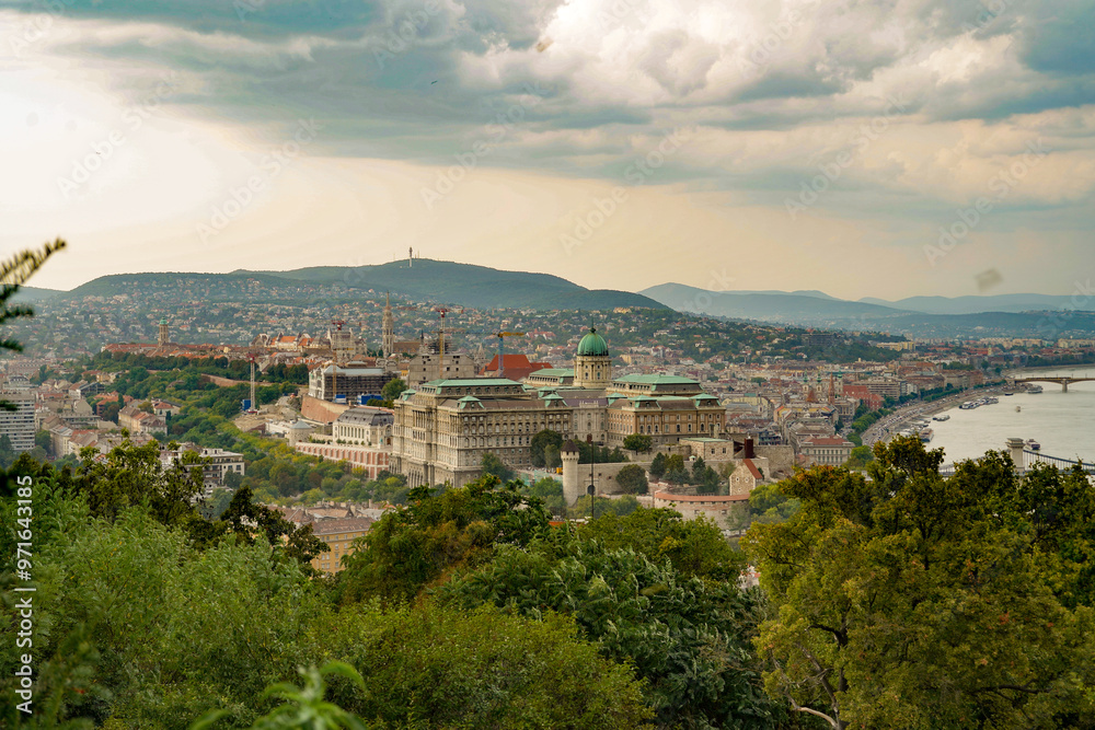 panoramic view of Budapest from Gellert Hill