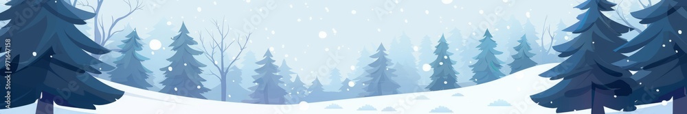 Fototapeta premium winter forest.