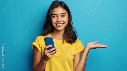 woman holding use a mobile 