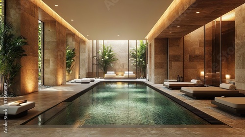 Luxurious spa building captured in breathtaking architectural photography images