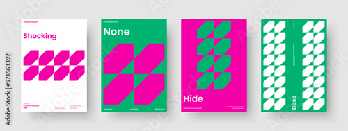 Isolated Report Layout. Geometric Business Presentation Design. Modern Brochure Template. Banner. Book Cover. Background. Poster. Flyer. Journal. Leaflet. Advertising. Portfolio. Handbill. Magazine