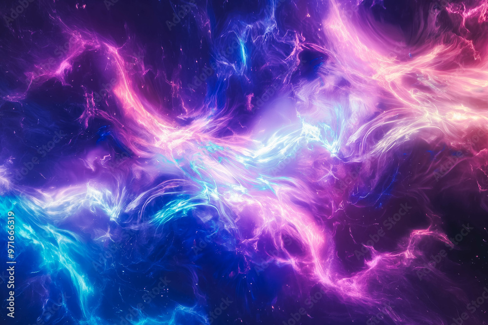 Abstract cosmic vibrant neon fractal wallpaper with space Abstract cosmic vibrant neon fractal wallpaper with space